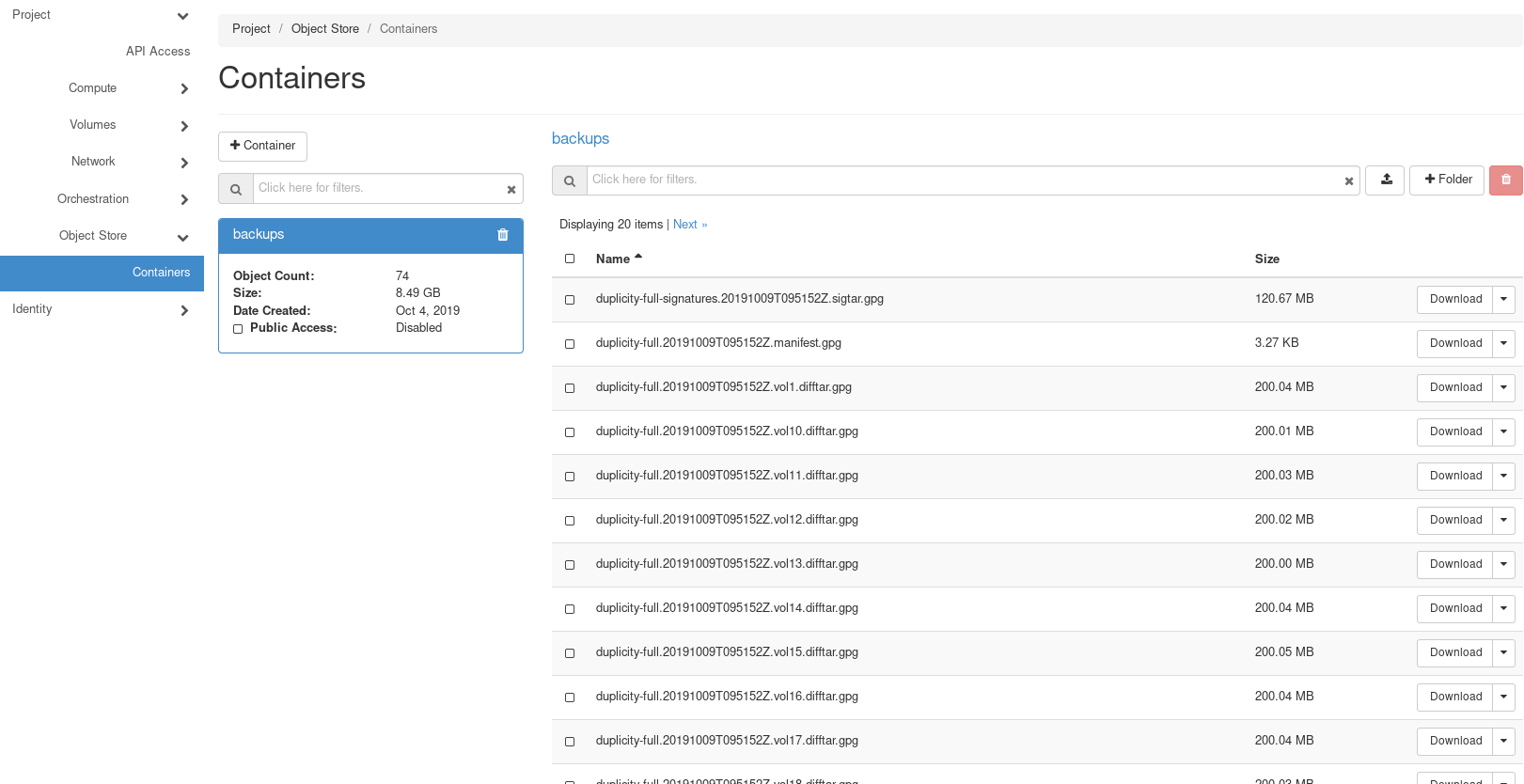 image from Faites des backups avec Duplicity dans le Cloud